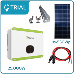 Kit Gerador Solar 25.000W / 30.250Wp