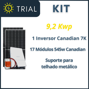 Kit Gerador Solar 9,2kWp